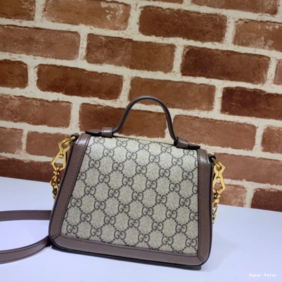Hyperpeter top GUCCI handle bag GG Marmont mini 0801